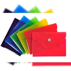 Exacompta 34430E 30x Tasche mit Druckknopf Iderama aus PP - B7 - Farben sortiert