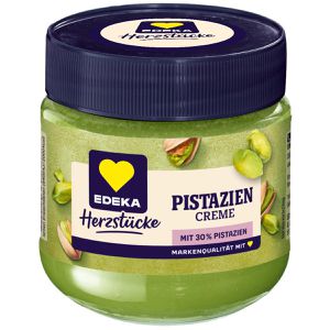Edeka Nusscreme Herzstücke Pistaziencreme, ohne Palmöl, 200 g