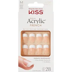 KISS Nails Salon Acrylic French Rumor Mill - weiß|hautfarben