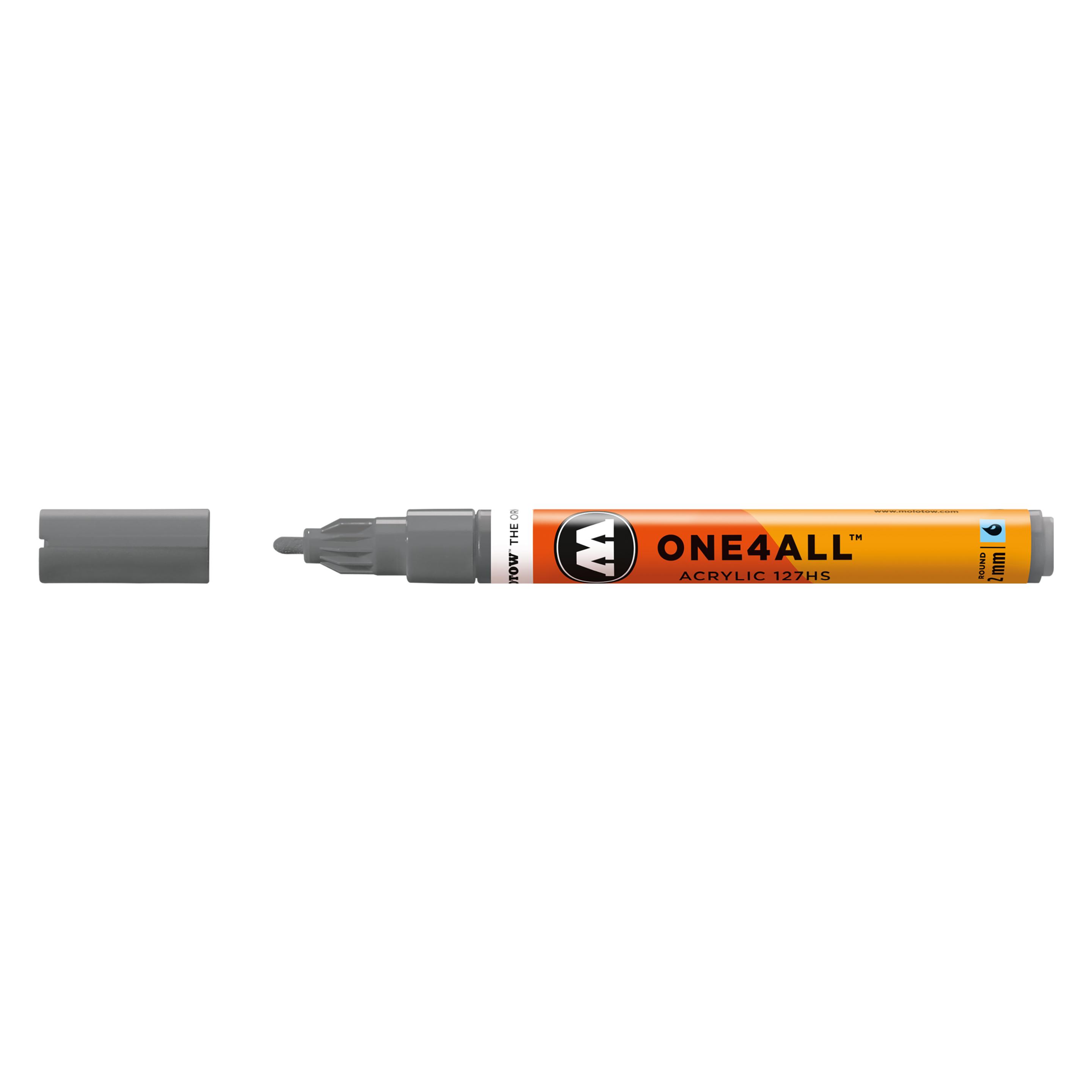 Molotow Permanentmarker One4All 127 HS nachfüllbar 2mm graublau dunkel (1x) (MO127244)