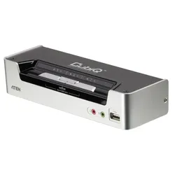 Aten CS1792, 2 Port USB Hub KVM Switch mit HDMI, KVM Switch, Schwarz, Grau, Silber