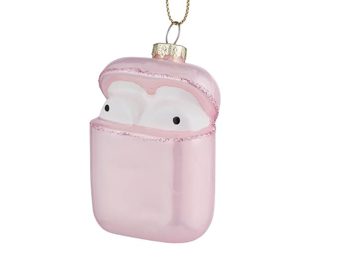 Décoration de Noël Casque audio 3 x 9 x 6cm Rose foncé/Rose