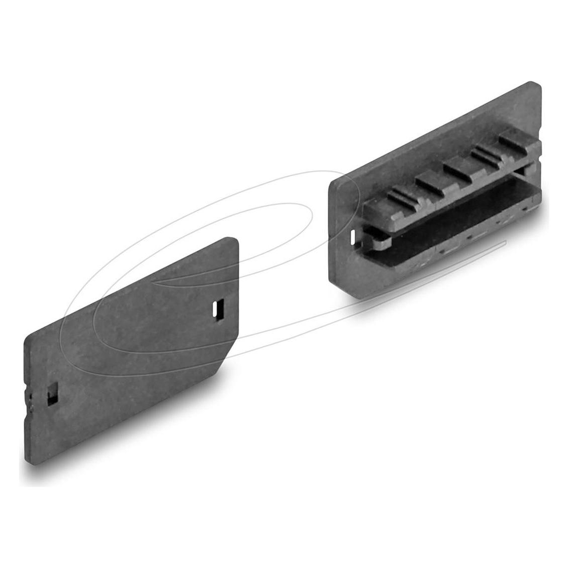 Delock Staubschutz fr USB Typ-E Key A oder Key B Buchse 10 Stck schwarz (64286)