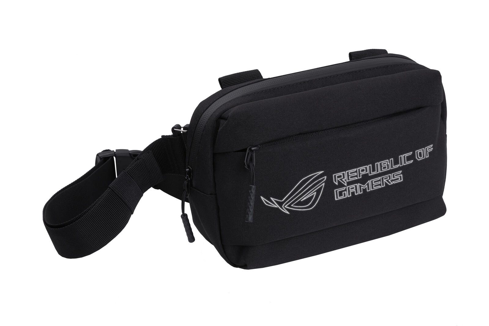 ASUS ROG Ranger Gürteltasche (drei Fächer, wasserabweisend, reflektierendes ROG Logo) schwarz 90XB06FA-BME000