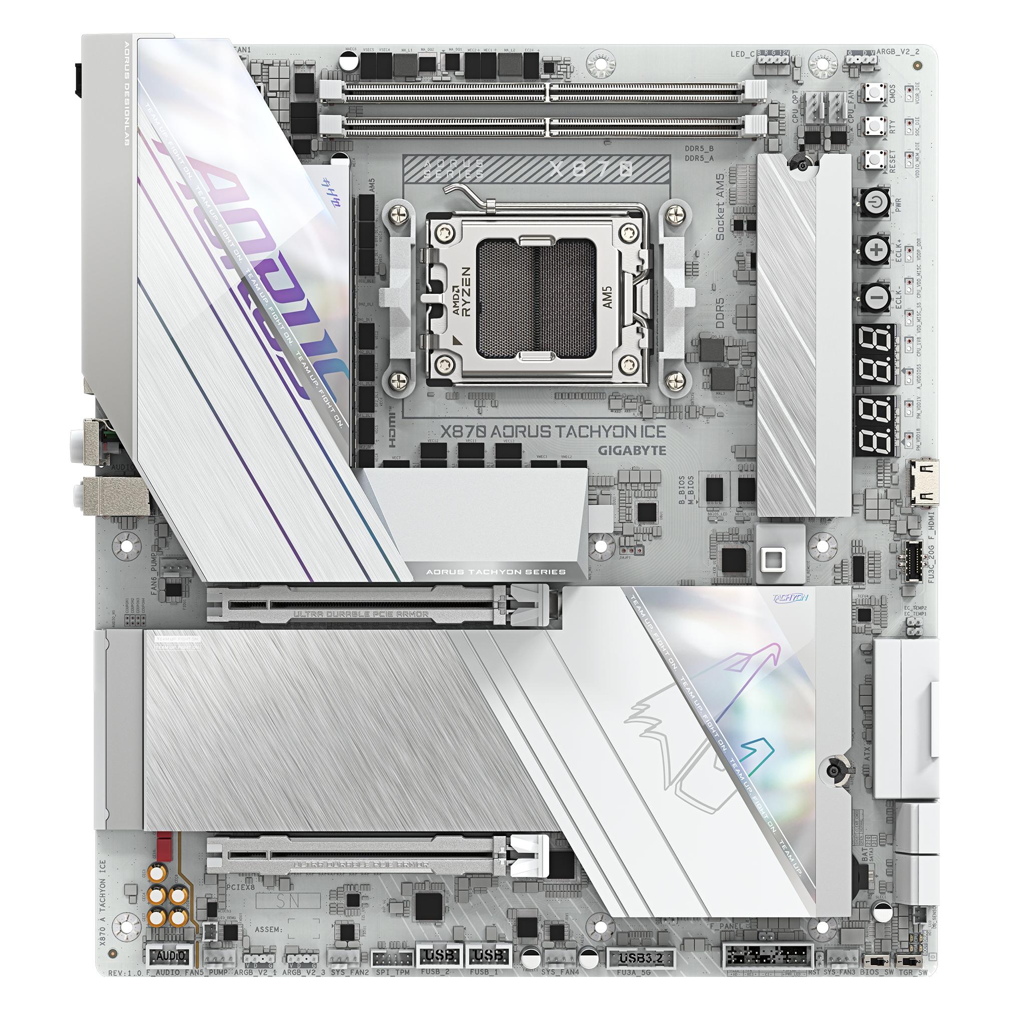 Gigabyte X870 A TACHYON ICE AM5 ATX MB (AM5, AMD X870, E-ATX) (X870 A TACHYON ICE)