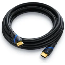 Primewire 2x HDMI Kabel 2.0b, 4k 60Hz Ultra HD, Ethernet Highspeed, Full HD, 3D, ARC, 3 fach geschirmt, Typ A (10 m), Videokabel, Schwarz