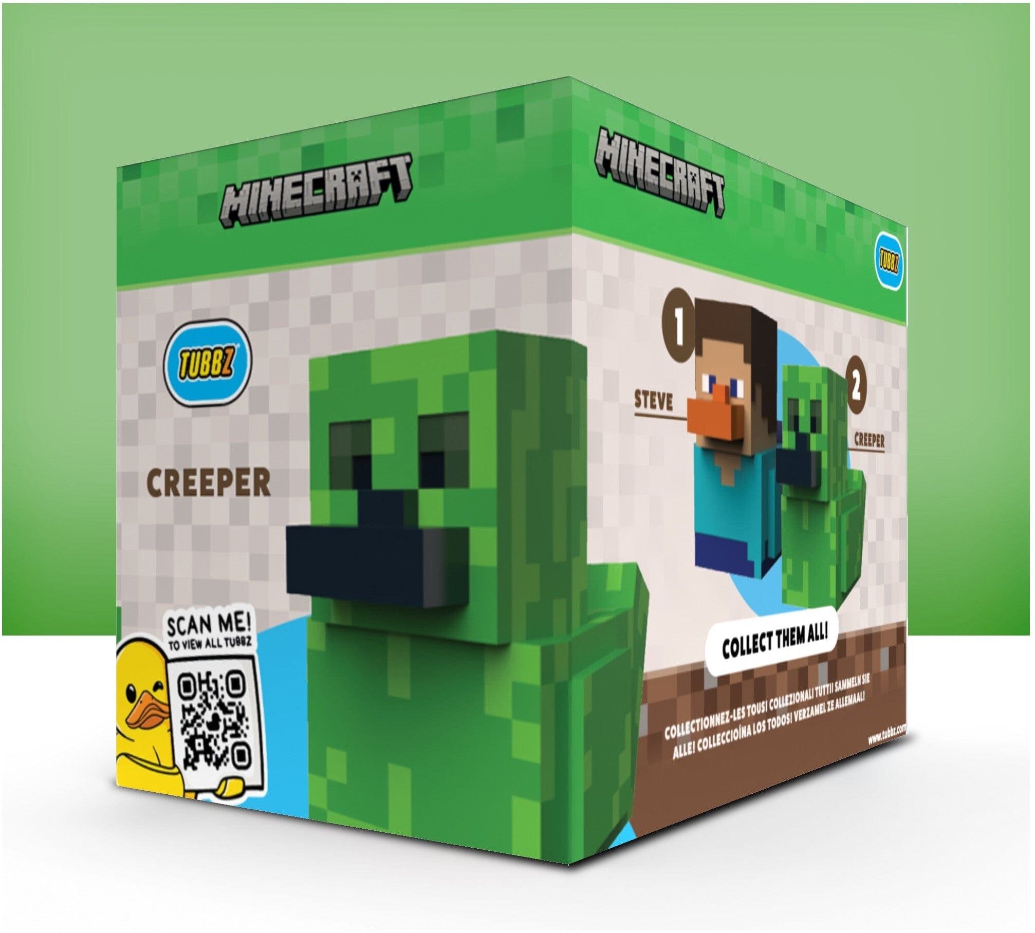 Tubbz Collectibles - Minecraft Creeper (Boxed Edition) - Official Minecraft Merchandise, 3.54 in Tall, PVC Material