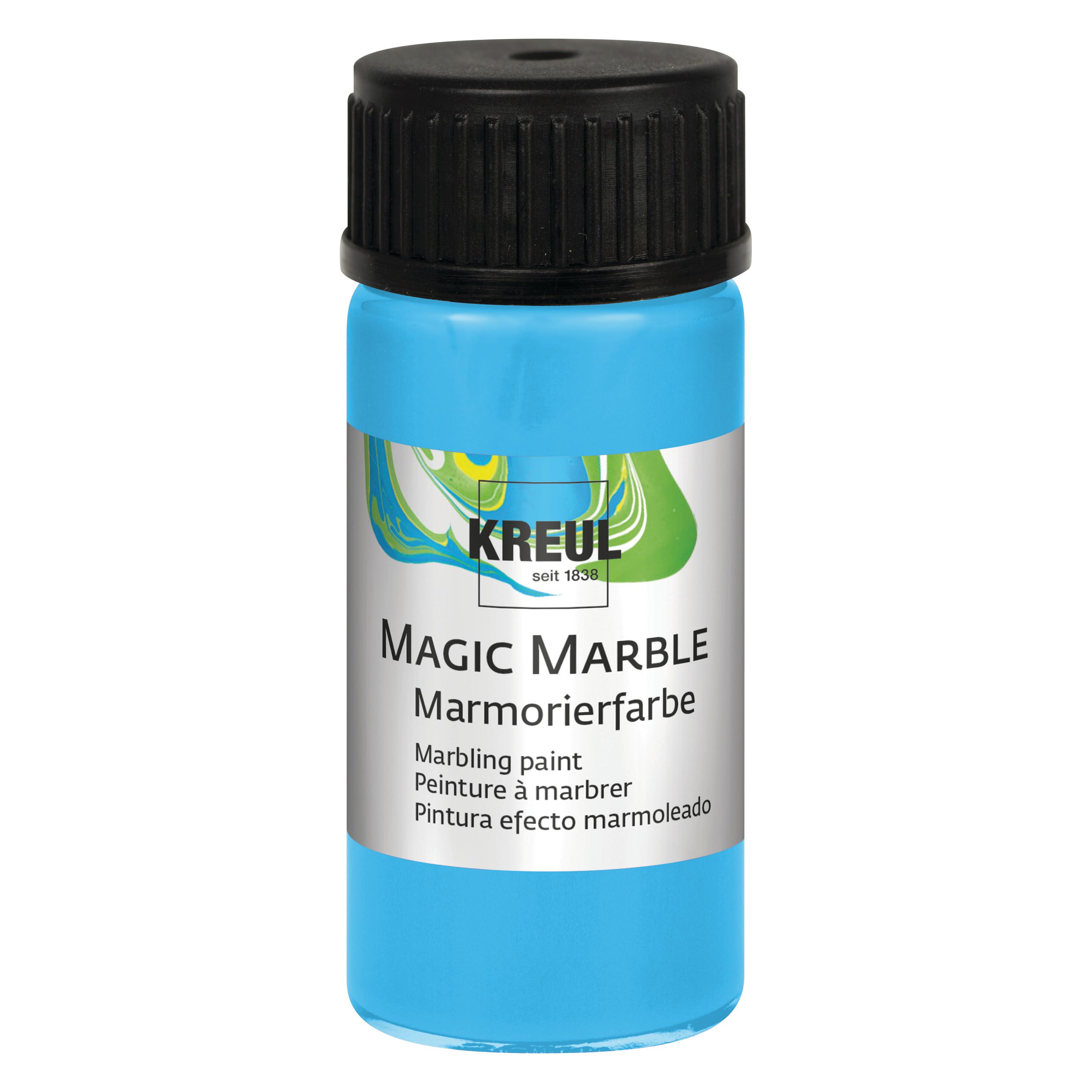 Kreul Marmorierfarbe "Magic Marble", hellblau, 20 ml (20 ml) (73210)