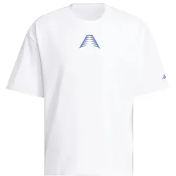adidas Anthony Edwards Believe That T-Shirt Herren - white/lucblu