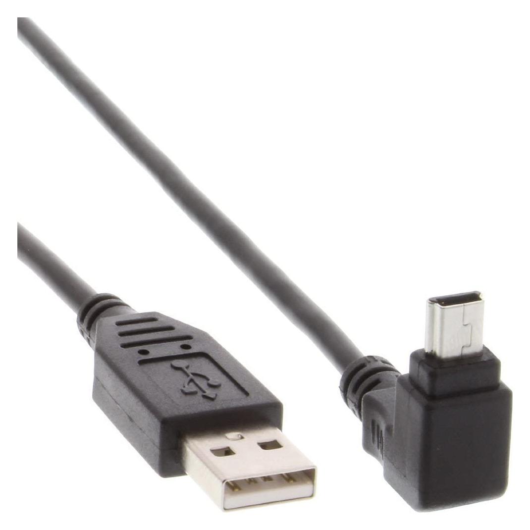 Techly USB 2.0 Kabel, A-Stecker auf Mini-B-Stecker sw (1.80 m, USB 2.0) (ICOC-MUSB-AA-018ANG)