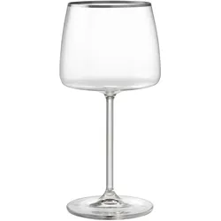 Rotweinglas Platin Klar ca. 420ml