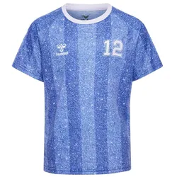 hummel, Unisex, Sportshirt, Shimmer (104), Weiss, Blau