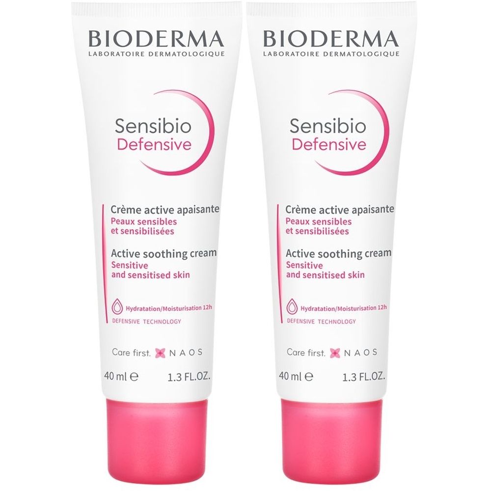 Bioderma Sensibio Defensive Tube 2x 2x40 ml