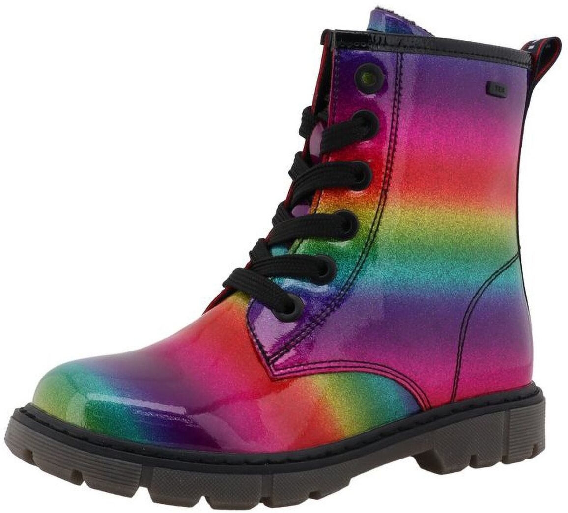 Winterstiefel TOM TAILOR "Tom Tailor Stiefel", Damen, Gr. 36, bunt (rainbow), Polyurethan, Schuhe Winterstiefel
