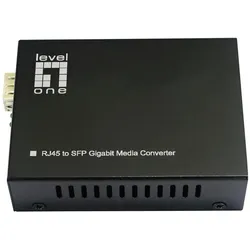 LevelOne Konverter GVT-2016 10/100/1000T>RJ45 to SFP 90W sw, Zubehör Netzwerk