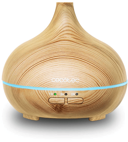 Humidificador - Cecotec Pure Aroma 150 Yang, ml, Evaporación en frío, Madera
