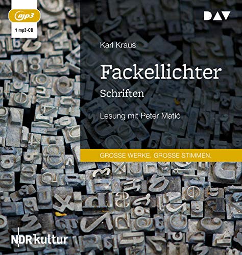 Karl Kraus - Fackellichter. Schriften: Lesung mit Peter Matić (1 mp3-CD): Lesung mit Peter Matic (1 mp3-CD) - Preis vom 09.10.2026 07:28:09 h