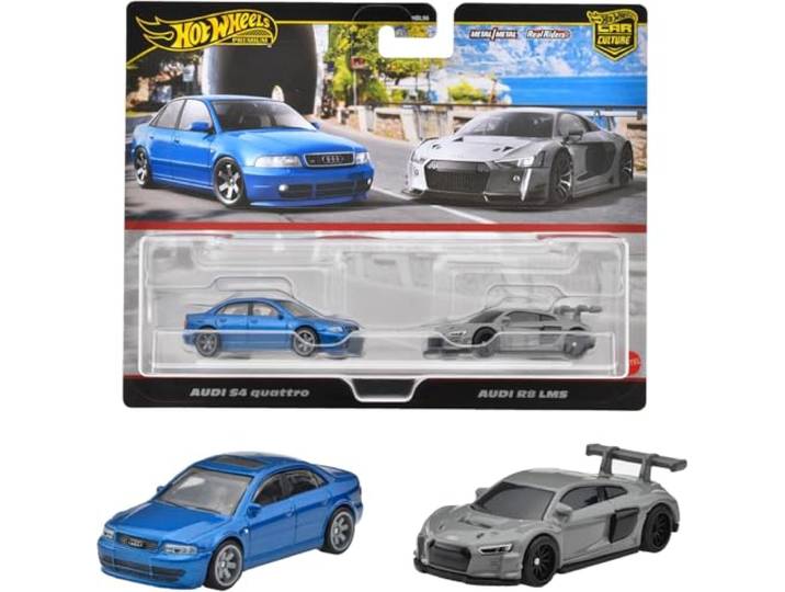 Audi S4 Quattro en Audi R8 LMS JDY82 Hot Wheels premium voertuigen