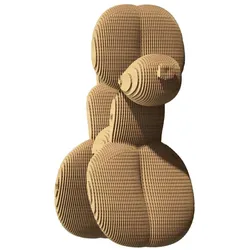 Cartonic Ballon Hund - 3D Modell aus Karton