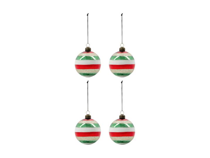 House Doctor Boule de Noël Happ Ø8 cm lot de 4 Multi