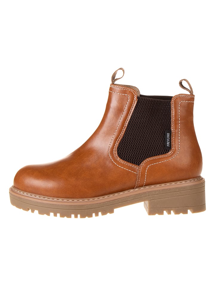 Freyling Chelsea-Boots in Hellbraun - 36