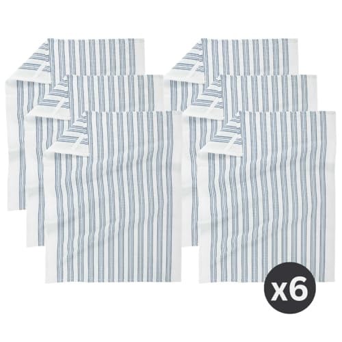 Tiseco Home Studio Keukenhanddoeken Basket Weave Set van 6 of 12 - 100% Katoen - Taupe - 50 x 70 cm