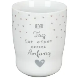Krasilnikoff Wave Mug Jeder Tag ist ein neuer Anfang, 310 ml