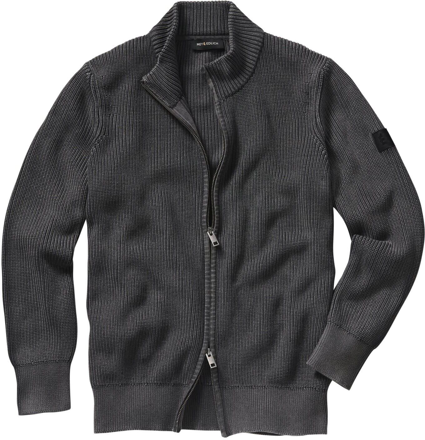 Mey & Edlich Schockfroster-Strickjacke Grau 48