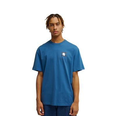T-Shirt DC SHOES "DC Skull And Star", Herren, Gr. L, blau (ensign blau), Obermaterial: 75% Baumwolle, 25% Baumwolle., Shirts T-Shirt