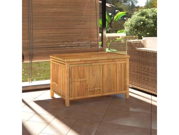 vidaXL Gartentruhe 90x52x55 cm Bambus