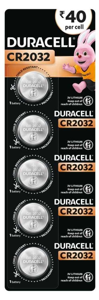 Duracell Procell CR2032 Intense Lithium Batterijen, 5 stuks