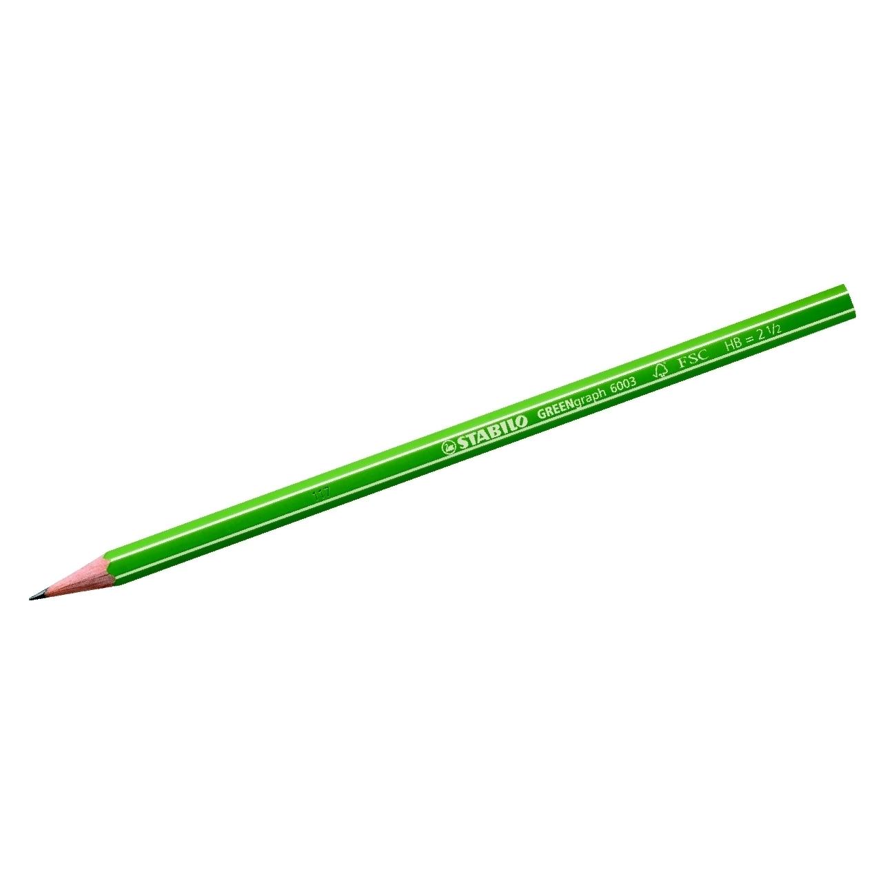 Stabilo GREENgraph 6003 Bleistifte HB grün 12 St. (2.20 mm, HB, 12x) (6003/HB)
