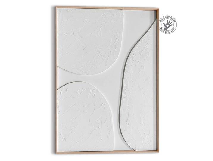 Bild REINDERS Connected , weiss (farbe bild(er): weiß), B:50cm H:70cm T:3cm, Holzwerkstoff, Bilder, Bild, mit 3D-Textur