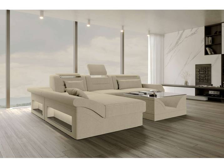 Ecksofa Monza L Form Stoffsofa
