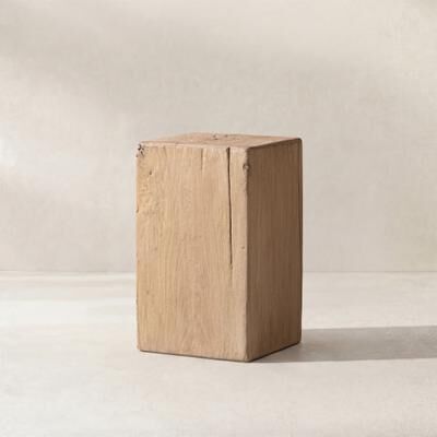 Jennifer Taylor Home Umber Solid Reclaimed Pine Side Table