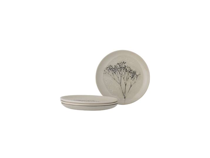 Bloomingville Bord Bea 22cm, Set van 4 stuks - Naturel