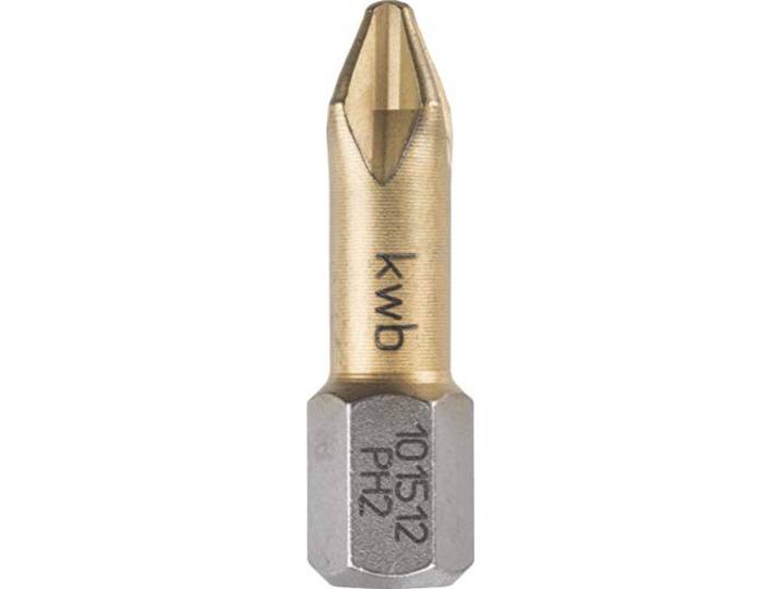 KWB Bits, titanium genitreerd, Phillips - kruiskop DIN 8764, 1015-01