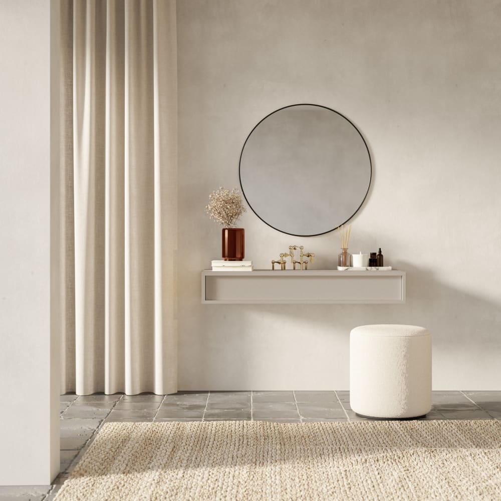 Selsey Console suspendue 1 tiroir - 90 cm - cachemire Taupe 90x17x90cm