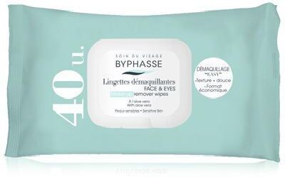 Byphasse Makeup Removing Wipes 40units Aloe Vera Sensitive skin