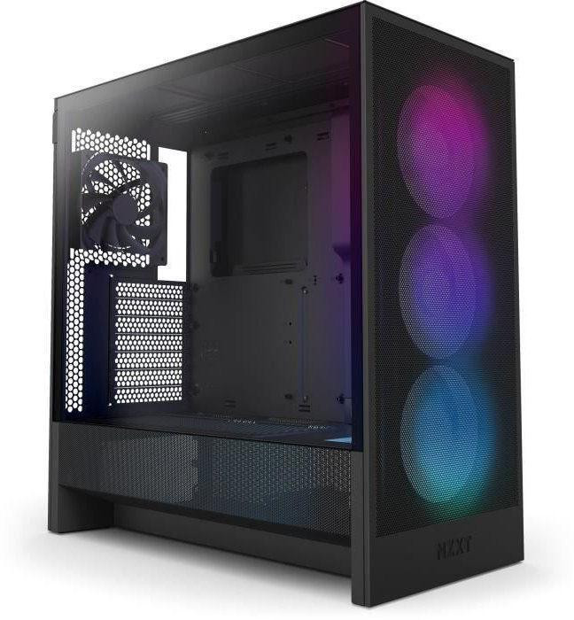 NZXT H5 Flow RGB Compact ATX Mid-Tower Computerbehuizing - Zwart