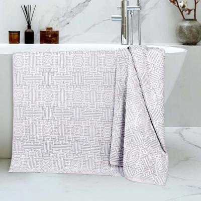 Superior Jasper Cotton Modern Geometric Jacquard Bath Sheet Set of 2