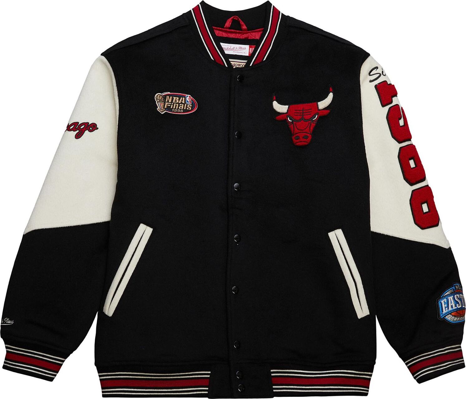 M&N Vintage Varsity Wool Jacke - NBA Chicago Bulls - L