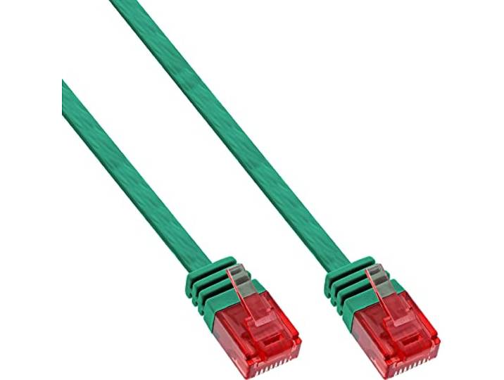 InLine 71603G platte patchkabel (U/UTP, RJ-45, 3m) groen