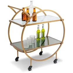 KARE DESIGN Servierwagen Loft Brass 84824 Stahl Gold