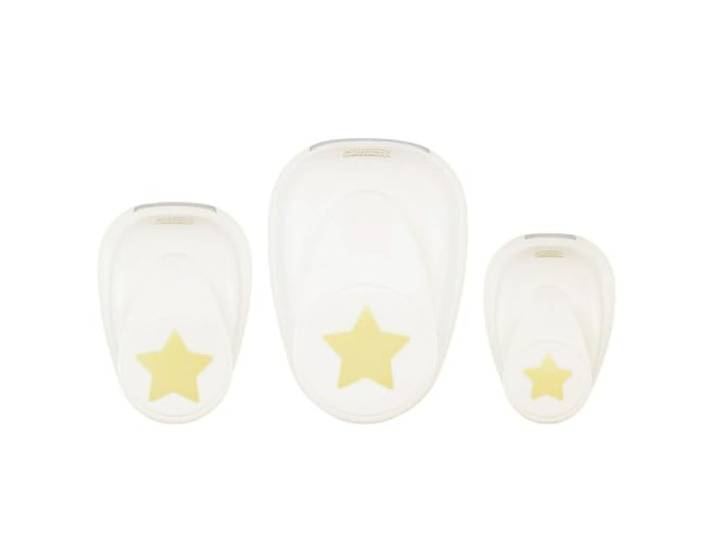 Vaessen Creative Figuurpons Set Sterren - 3 st.