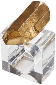 Saro Lifestyle Luxe Quartz Napkin Ring (Set of 4)