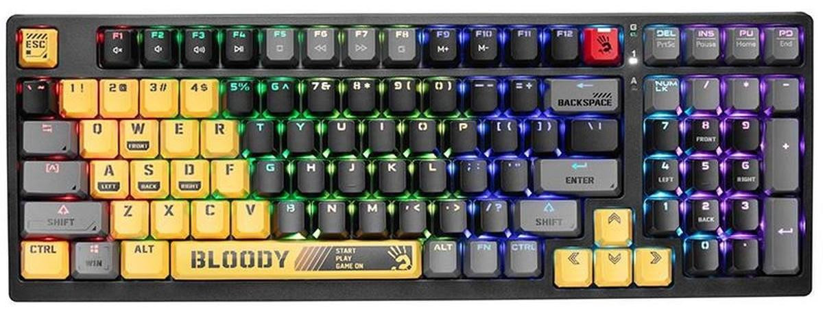 A4Tech Bloody S98 Sport Lime mechanisch gaming toetsenbord met kabel