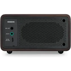 Sangean DDR-7 (AM, DAB+, FM, Bluetooth), Radio, Schwarz, Braun
