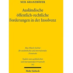 Ausländische öffentlich-rechtliche Forderungen in der Insolvenz, Fachbücher von Neil Kranzhöfer