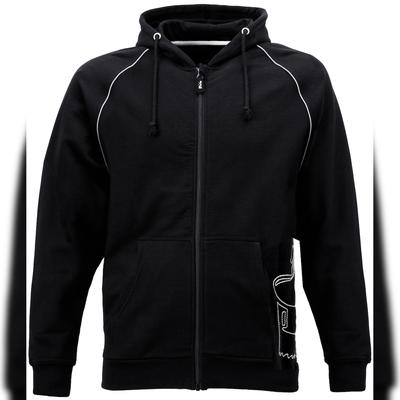 Job-Kleidung JOB Zimmerer Hoodie Jacke ZONS Schwarz 340g Stickerei 3XL